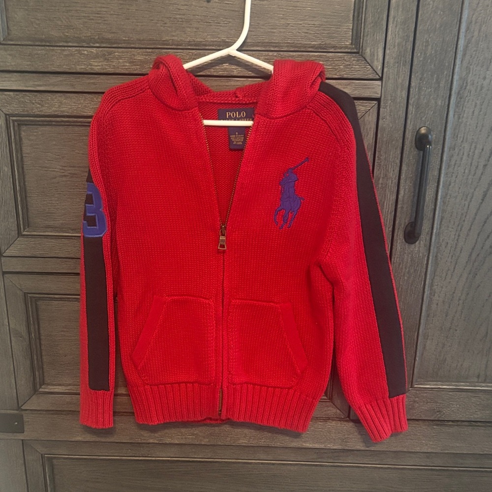Polo by Ralph Lauren Kids Red and Blue Hoodie